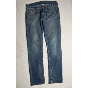 True Religion Size 31 Women's Jeans Low Rise Light Wash Denim Cotton Skinny